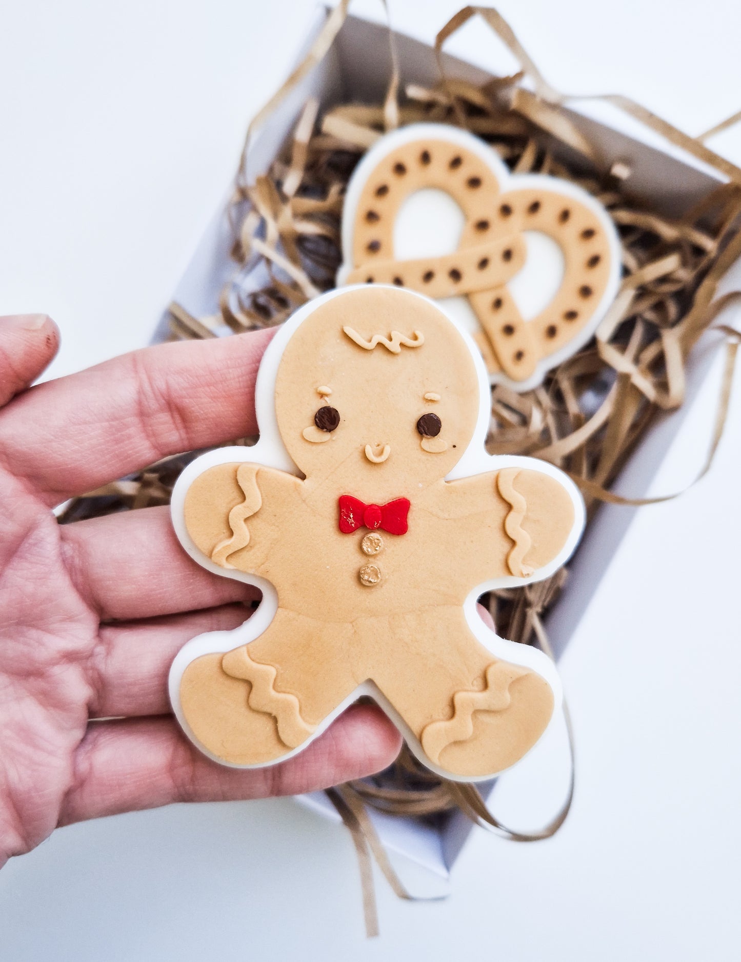 Christmas 'Gingerbread' fondant embosser & cutter (cookie stamp)