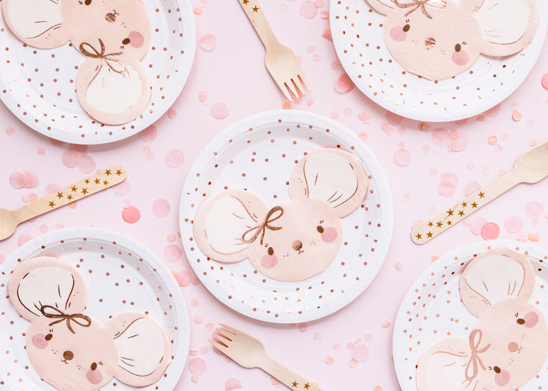 Napkins Mouse, light pink, 16x10 cm (1 pack / 20 pc.)