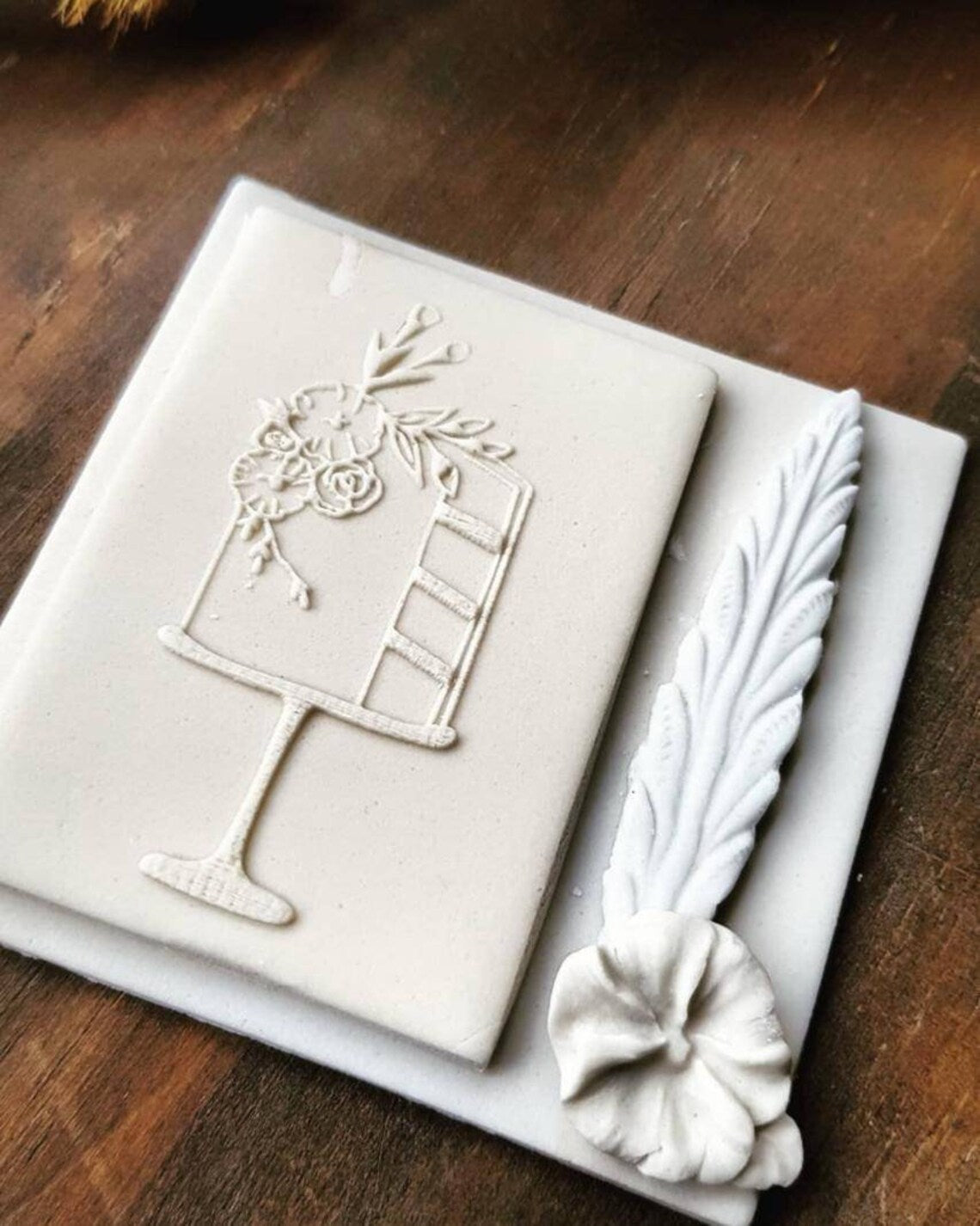 Birthday Party 'Birthday cake' fondant embossers (cookie stamp)