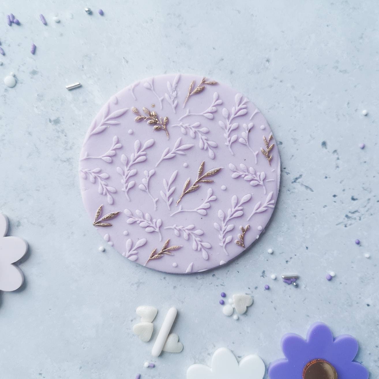 Easter 'Spring Willow' fondant embosser (cookie stamp)
