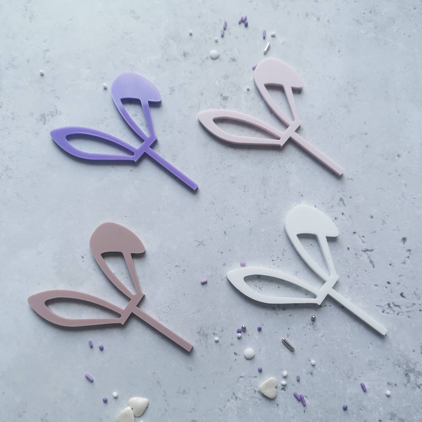 Cupcake toppers - 'Easter bunny ears'