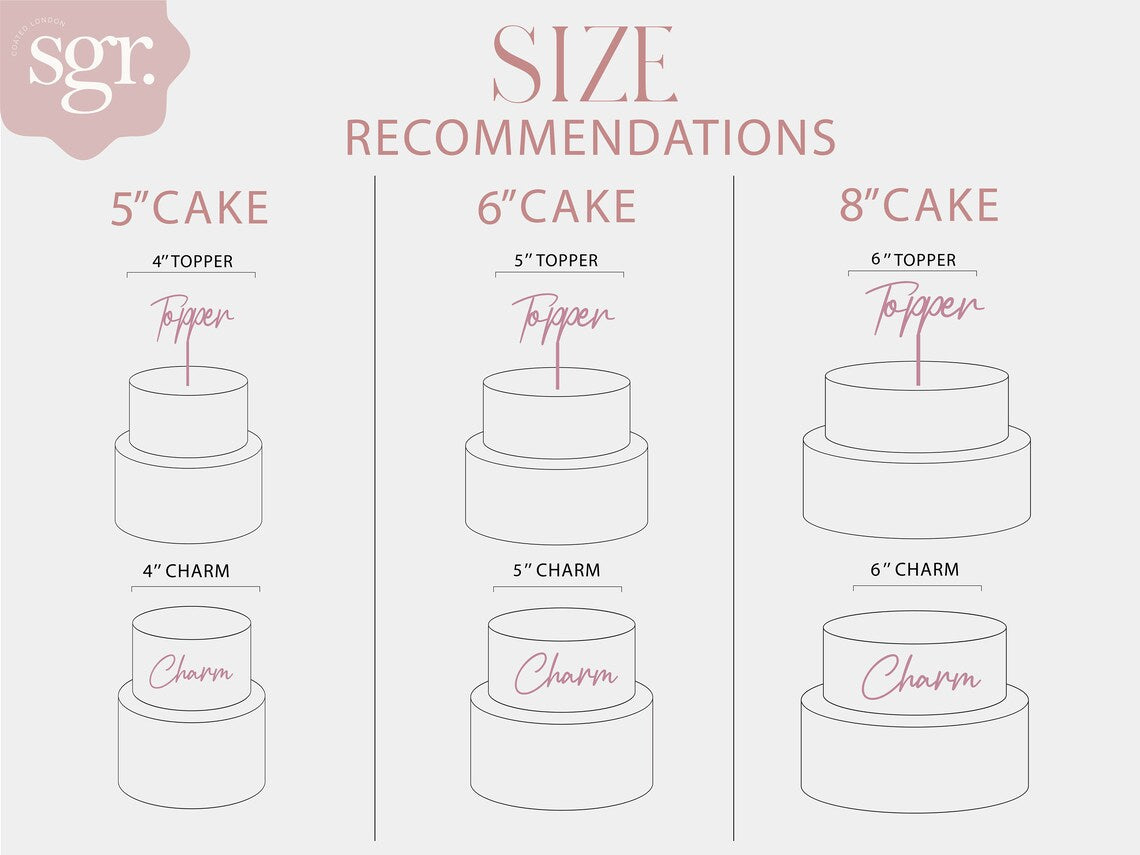 The Ultimate Cake Topper Sizing Guide – SugarCoatedLondon