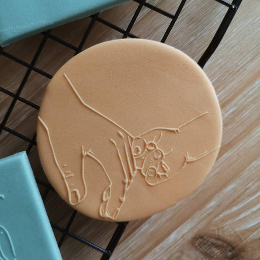 Father's day 'Dad's hand' fondant embossers (cookie stamp)