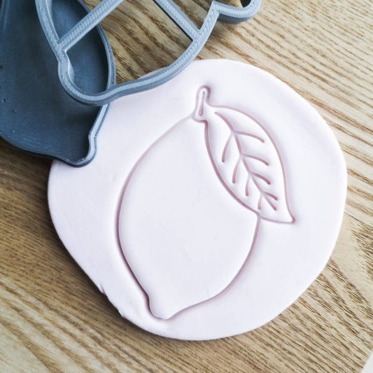 Lemon Shape fondant embossers (cookie stamp) & cutter