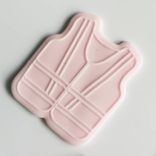 Vest fondant embossers (cookie stamp) & cutter