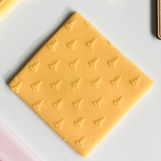 Road cone pattern fondant embossers (cookie stamp) & cutter