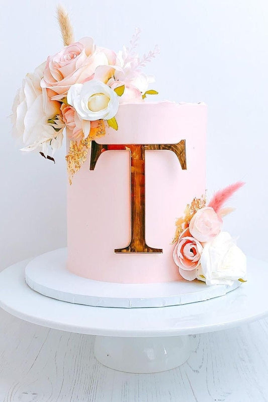 Minimalistic Cake Letter